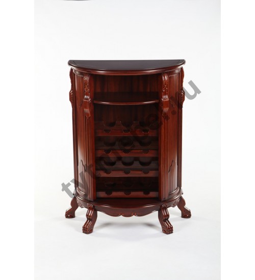 UT-04-2. Винная стойка (массив красного дерева) ANTIQUE, 85*42(120) см (вишня)